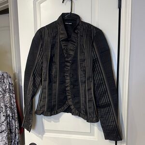 Gerry Weber Black and Gray Striped Blazer